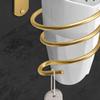 Bathroom Hair Dryer Holder Hair Care Tools Holder Wall Mount (Gold) view 4