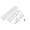 13.7 Inch Floating Shelf White, Wood Floating Shelves Wall Mounted Shelf Unit Hanging Rack Modern Display Decor for Bedroom Living Room Bathroom Office, Wood-Plastic Composite view 1