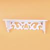 13.7 Inch Floating Shelf White, Wood Floating Shelves Wall Mounted Shelf Unit Hanging Rack Modern Display Decor for Bedroom Living Room Bathroom Office, Wood-Plastic Composite view 2