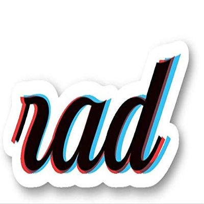 Rad 80s Style - 80s Magnets Car Refrigerator Metal Sign Magnetic Vinyl 5"