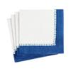 Caspari Linen Border Paper Cocktail Napkins in Marine Blue - Four Packs of 20 view 1