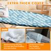 Ironing Board Cover and Pad, 21x57 Extra Large Thick Iron Padding, Scorch & Stain Resistant Ironing board cover, Heavy Duty Iron Board Padded with Adjustable Fasteners Elastic Edge, Berry Blue view 3