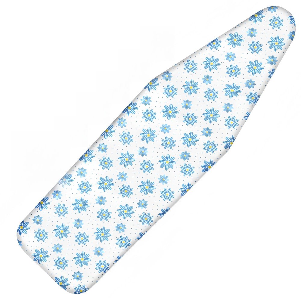 Ironing Board Cover and Pad, 21x57 Extra Large Thick Iron Padding, Scorch & Stain Resistant Ironing board cover, Heavy Duty Iron Board Padded with Adjustable Fasteners Durable Elastic Edge, Daisy