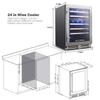 BODEGA 24 Inch Dual Zone Wine Cooler, 56 Bottle Wine Refrigerator, Built-In or Freestanding Wine Fridge, Fast & Quiet Cooling for Red, White, Sparkling Wines. view 3