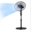 PELONIS 16" Oscillating Pedestal Stand Up Fan | Adjustable Height | Ultra Quiet DC Motor | Remote Control | 12 Speed | 12-Hour Timer | High Energy Efficiency | for Bedroom Home Office Use | Black view 1