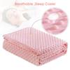 Acdyion Weighted Blankets Removable Duvet Cover for Adults Queen Size (60"x80"),Heavy Blanket Duvet Cover with Soft and Comfort Minky with 12 Ties,Machine Washable Soft Weighted Blanket Cover (Pink) view 2