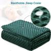 Acdyion Weighted Blankets Removable Duvet Cover for Adults Queen Size (60"x80"),Heavy Blanket Duvet Cover with Soft and Comfort Minky with 8 Ties,Machine Washable Soft Weighted Blanket Cover (Green) view 2