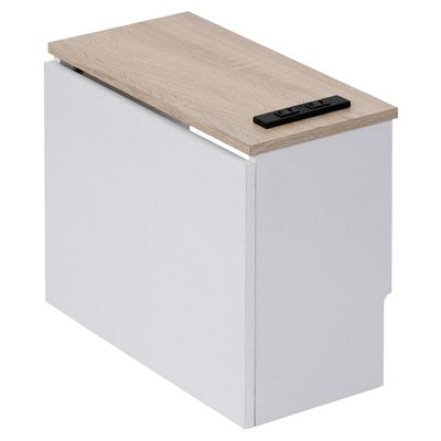 Takeda Corporation Oak/WH H9-KKB39OAK Vintage Cable Storage Box with Outlet 1.5 x 7.5 x 1.2 x 1.2 inches (39 x 19 x 30 mm)