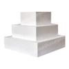 10" Square Cake Dummy 5" High Foam Cake Dummies Polystyrene Dummy for Wedding Birthday Cakes Crafting Modeling Art Project Displays view 3