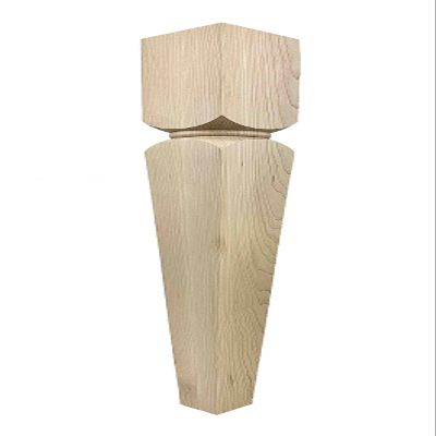 Highland Manor Wood Products Modern Tapered Kirtland Dining Table Leg - 29" Tall x 3 1/2" Wide - Unfinished Wooden Leg for Kitchen Dining Tables or Desks (Maple) (1 Leg)