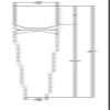 Highland Manor Wood Products Modern Tapered Kirtland Dining Table Leg - 29" Tall x 3 1/2" Wide - Unfinished Wooden Leg for Kitchen Dining Tables or Desks (Maple) (1 Leg) view 2
