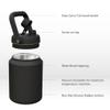 Asobu Mighty Stainless Steel Double Walled Insulated Outdoor Water Jug 68 Ounces - Half Gallon (Black) view 2