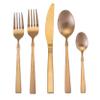 MegaChef Cravat 20 Piece Flatware Utensil Set, Stainless Steel Silverware Metal Service for 4 in Matte Rose view 2