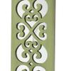 Benjara Traditional Green Lattice Candle Holder with Mirror Backing view 4