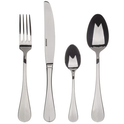 BERGNER Q3473 24-Piece Cutlery Set in Stainless Steel Niort Collection