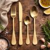 Bergner Q3459 24-Piece Cutlery Set in Stainless Steel Munich Champagne Matt Collection view 3
