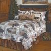 BLACK FOREST DECOR Bear & Moose Wilderness Quilt Bed Set - Queen view 1