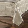 sancua Clear Plastic 100% Waterproof Tablecloth - 54 x 108 Inch - Vinyl PVC Rectangle Table Cloth Protector Oil Spill Proof Wipe Clean Table Cover for Dining Tables, Parties & Camping, Crystal Clear view 2