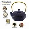 33.8oz Small Cast Iron Tea Kettle for Stovetop, Japanese Tetsubin Tea Pot Coated with Enameled Interior, Durable Cast Iron Teapot with Stainless Steel Infuser for Loose Tea and Tea Bags(1000ml) view 4