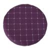 USEACCE 13 Inch Faux Leather Lattice Round Barstool Seat Covers Waterproof Round Stool Cover (Purple 33) view 1