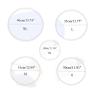 USEACCE 13 Inch Faux Leather Lattice Round Barstool Seat Covers Waterproof Round Stool Cover (Purple 33) view 4