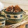 BLACK FOREST DECOR Mama Bear & Cub Braided Utility Basket - Medium view 1