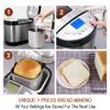 KITCHENARM 29-in-1 SMART Bread Machine with Gluten Free Setting 2LB 1.5LB 1LB Bread Maker Machine with Homemade Cycle - Stainless Steel Breadmaker with Recipes Whole Wheat Bread Making Machine view 3