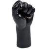 ACEVER Polyresin Art Statues Figurines Sculpture Desktop Ornament Gift for Home Office Library Bookstore School Reading Room Art Gallery Decor, Black Fist view 1