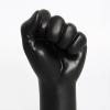 ACEVER Polyresin Art Statues Figurines Sculpture Desktop Ornament Gift for Home Office Library Bookstore School Reading Room Art Gallery Decor, Black Fist view 3