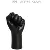 ACEVER Polyresin Art Statues Figurines Sculpture Desktop Ornament Gift for Home Office Library Bookstore School Reading Room Art Gallery Decor, Black Fist view 4