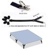 BTFLKNS 2Pack Bed Sheet Straps,Adjustable Elastic Fitted Sheet Straps, Crisscross Bed Sheet Fasteners Suspenders, Bed Sheet Holder Straps Fit Round and Square Mattresse(2Pcs/Set Black) view 3