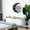 Badger Steel USA - I Love You to The Moon and Back - Metal Wall Art - 24" X 24" - Hammered Silver view 2