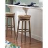 Powell Linon Maya 31" Wood Swivel Seagrass Seat Barstool in Natural Brown view 2