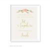 Andaz Press Wedding Party Signs, Faux Gold Glitter with Peach Coral Floral Flowers, 8.5x11-inch, Assigned Seats Are Not Our Style, Sit Anywhere That Makes You Smile, 1-Pack view 2