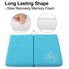 Bath Kneeler Pad - 1.5inch Thick Kneeling Mat for Baby Bath Time, Garden Work, Exercise - Detachable and Foldable Baby Bath Tub Padding for Parents- Blue view 4