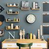 NEWGATE Master Edwards Wall Clock | Mid Century Style Clock | 12 inch | Deep Metal case in matt Dark Gray | Modern Retro Design for Kitchen, Living Room or Office view 3