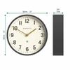 NEWGATE Master Edwards Wall Clock | Mid Century Style Clock | 12 inch | Deep Metal case in matt Dark Gray | Modern Retro Design for Kitchen, Living Room or Office view 4