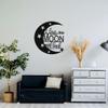 Badger Steel USA - I Love You to The Moon and Back - Metal Wall Art - 24" X 24" - Hammered Copper view 3