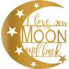 Badger Steel USA - I Love You to The Moon and Back - Metal Wall Art - 24" X 24" - Hammered Copper view 4