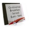 Lorell, LLR02652, Snap Plate Architectural Sign, 1 Each, Black, 10 x 10 view 2