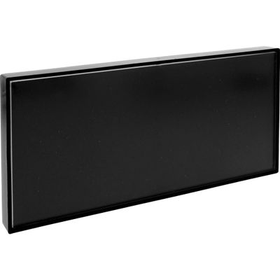 Lorell, LLR02648, Snap Plate Architectural Sign, 1 Each, Black, 8 x 4
