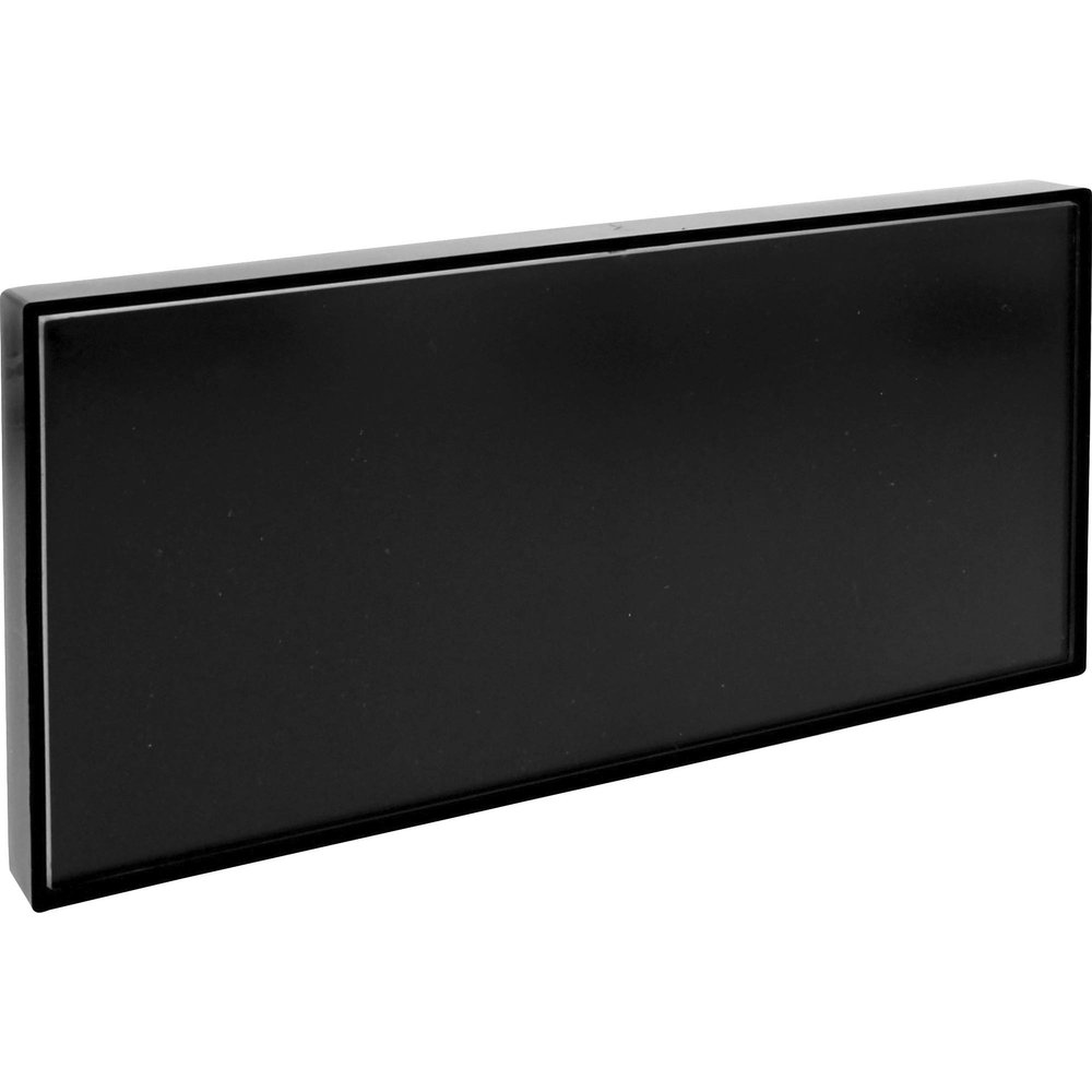 Lorell, LLR02648, Snap Plate Architectural Sign, 1 Each, Black, 8 x 4