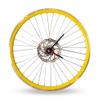 Bikes Bazaar Clock, Aluminium, Yellow, One Size view 1