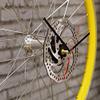 Bikes Bazaar Clock, Aluminium, Yellow, One Size view 4