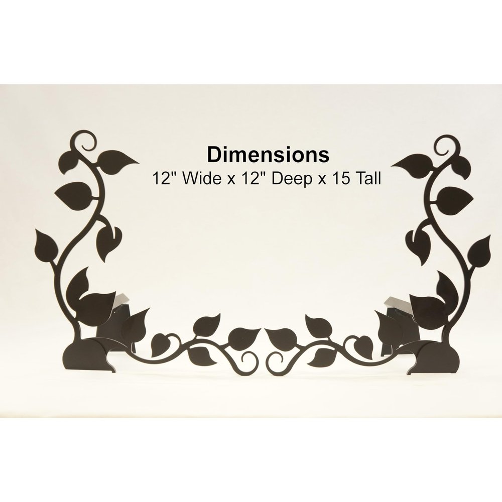 Design Specialties Fireplace Ivy Design Black Andiron