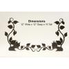 Design Specialties Fireplace Ivy Design Black Andiron view 1