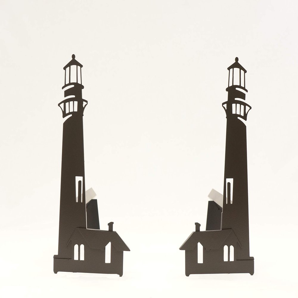 Design Specialties Fireplace Coastal Design Black Andiron