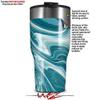 WraptorSkinz Skin Wrap compatible with 2017 and newer RTIC Tumblers 30oz Blue Marble (TUMBLER NOT INCLUDED) view 2