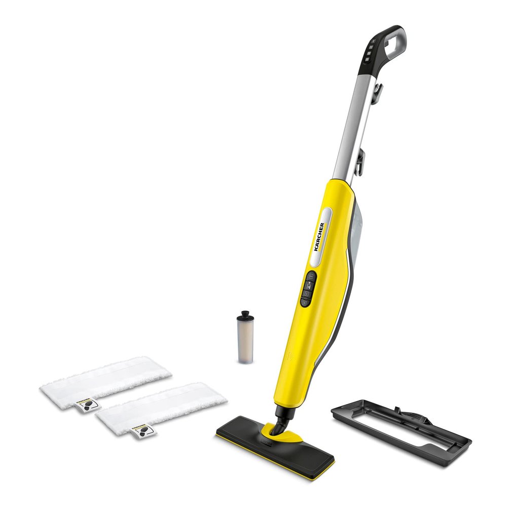 Krcher - SC 3 EasyFix Steam Cleaner Steam Mop - Upright - For Hard Floors and Carpet - Rapid 30 Second Heat-Up