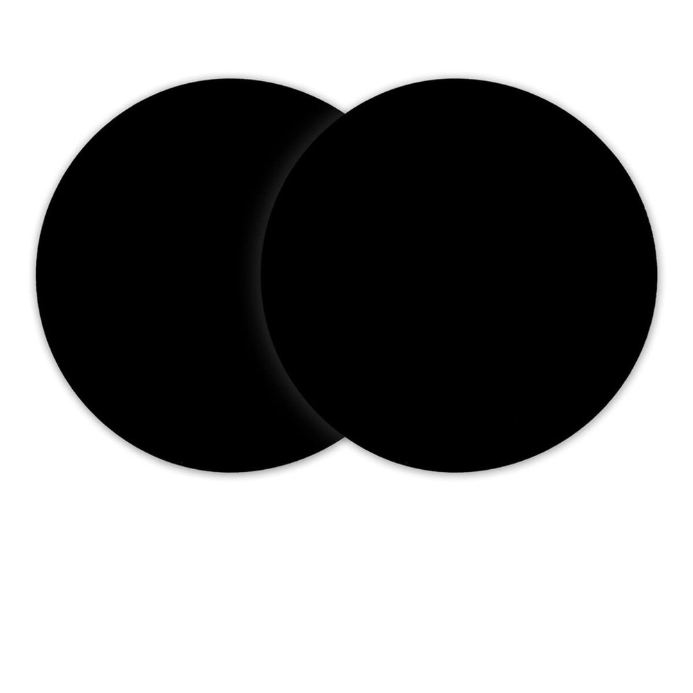 Silicone Microwave Mat, Baking Mat for Bottom of Oven, Black, 2 Pack